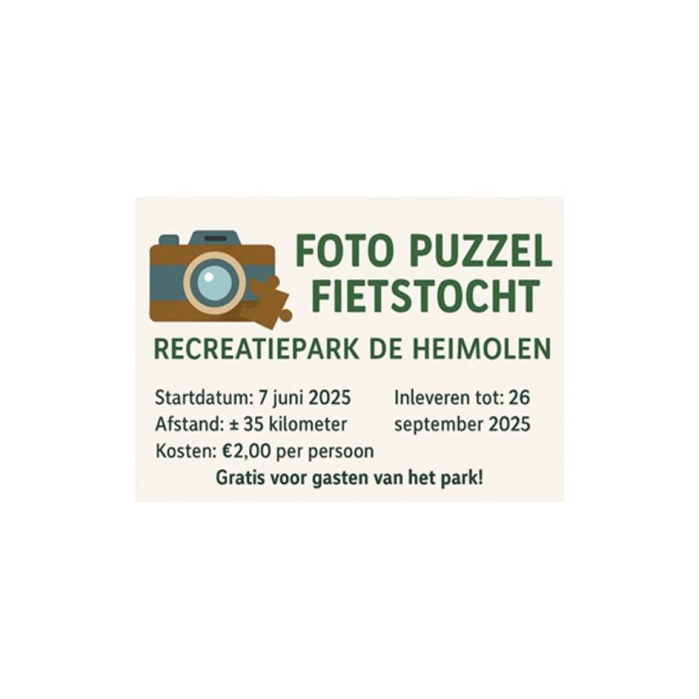 Foto puzzel fietstocht